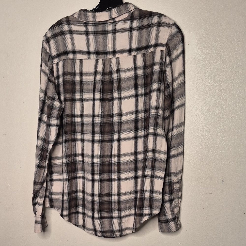 Mossimo Supply Co. Black and White Checkered Shirt - Picture 5 of 7